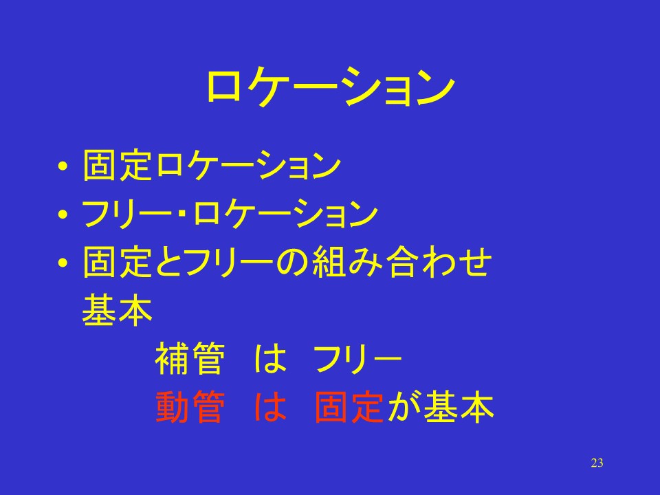 ロケーション設計と物流分析